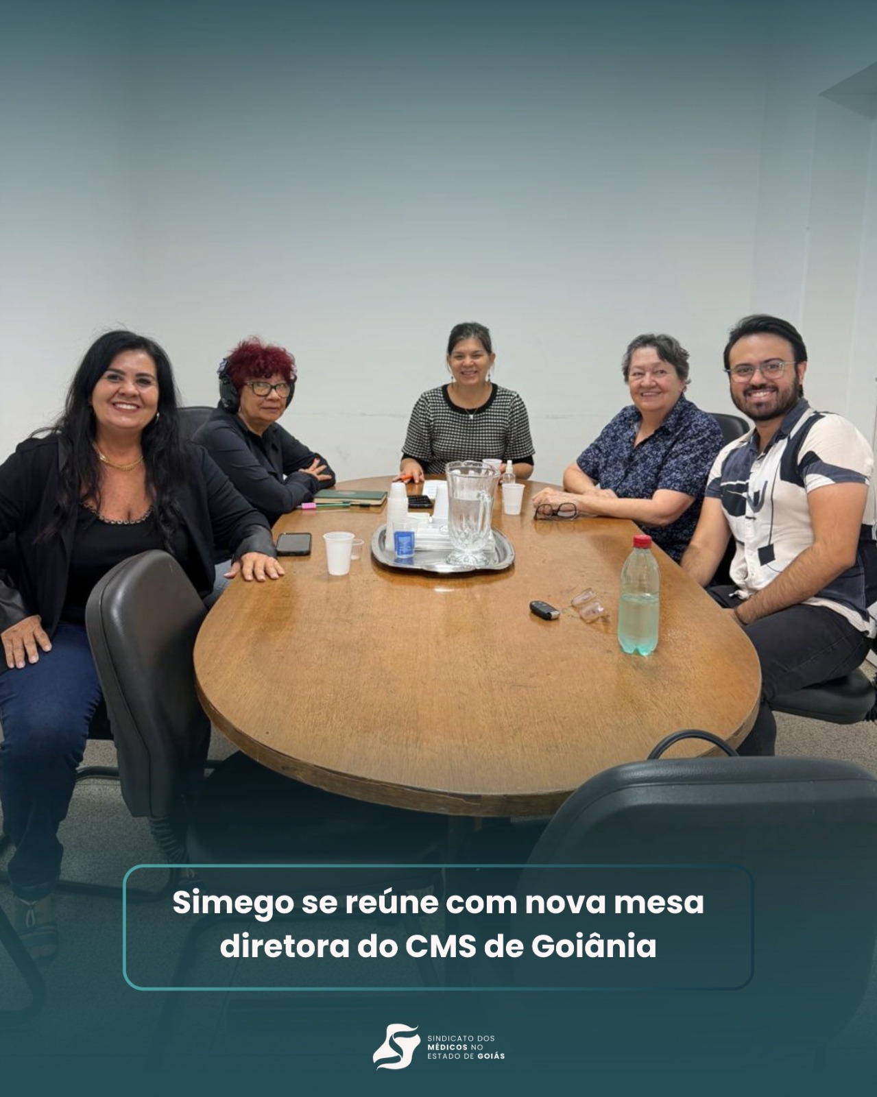 Simego se reúne com nova mesa diretora do CMS de Goiânia