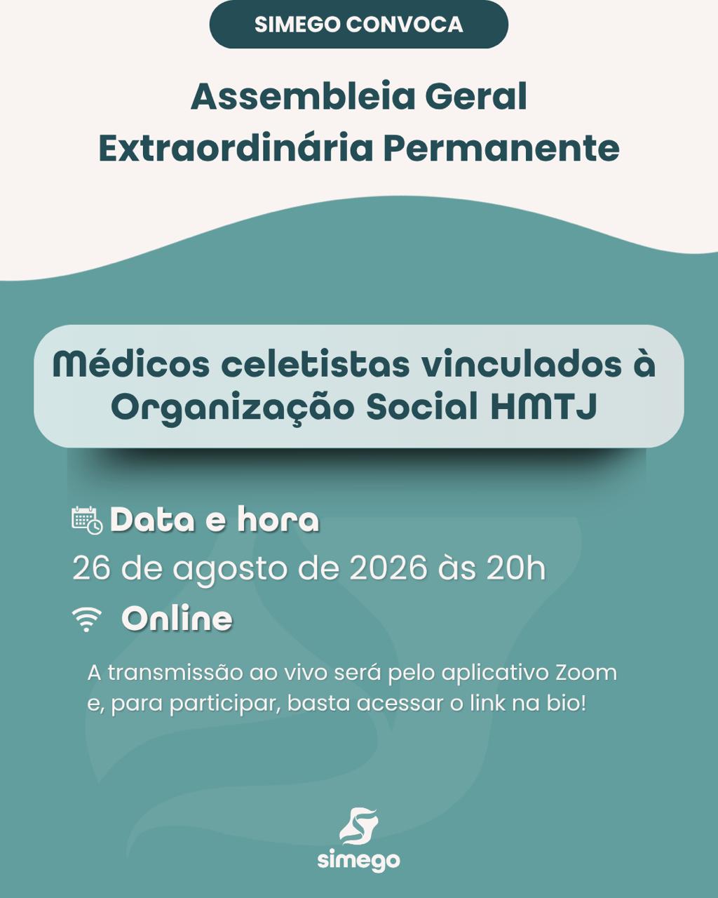 AGEP médicos celetistas vinculados à Organização Social HMTJ