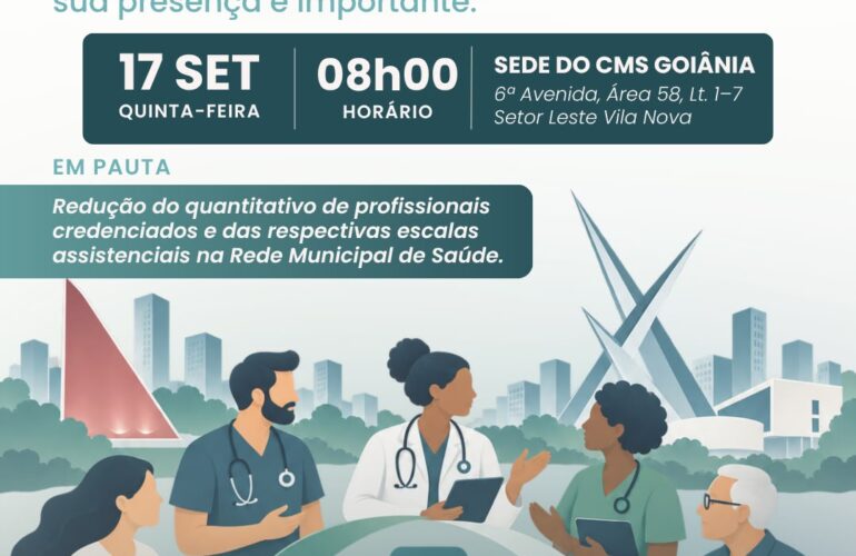 Convite – 109ª Plenária Extraordinária do CMS de Goiânia