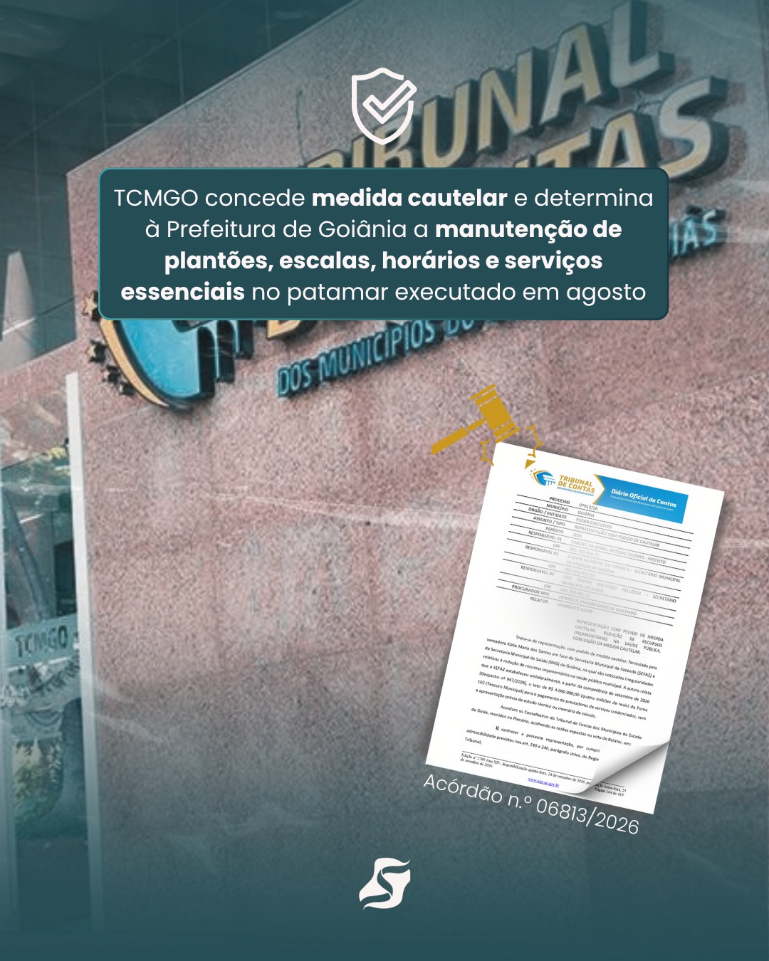TCM concede medida cautelar e determina a Prefeitura de Goiânia a manutenção de plantões, escadas, horário e serviços essenciais no patamar executado em agosto
